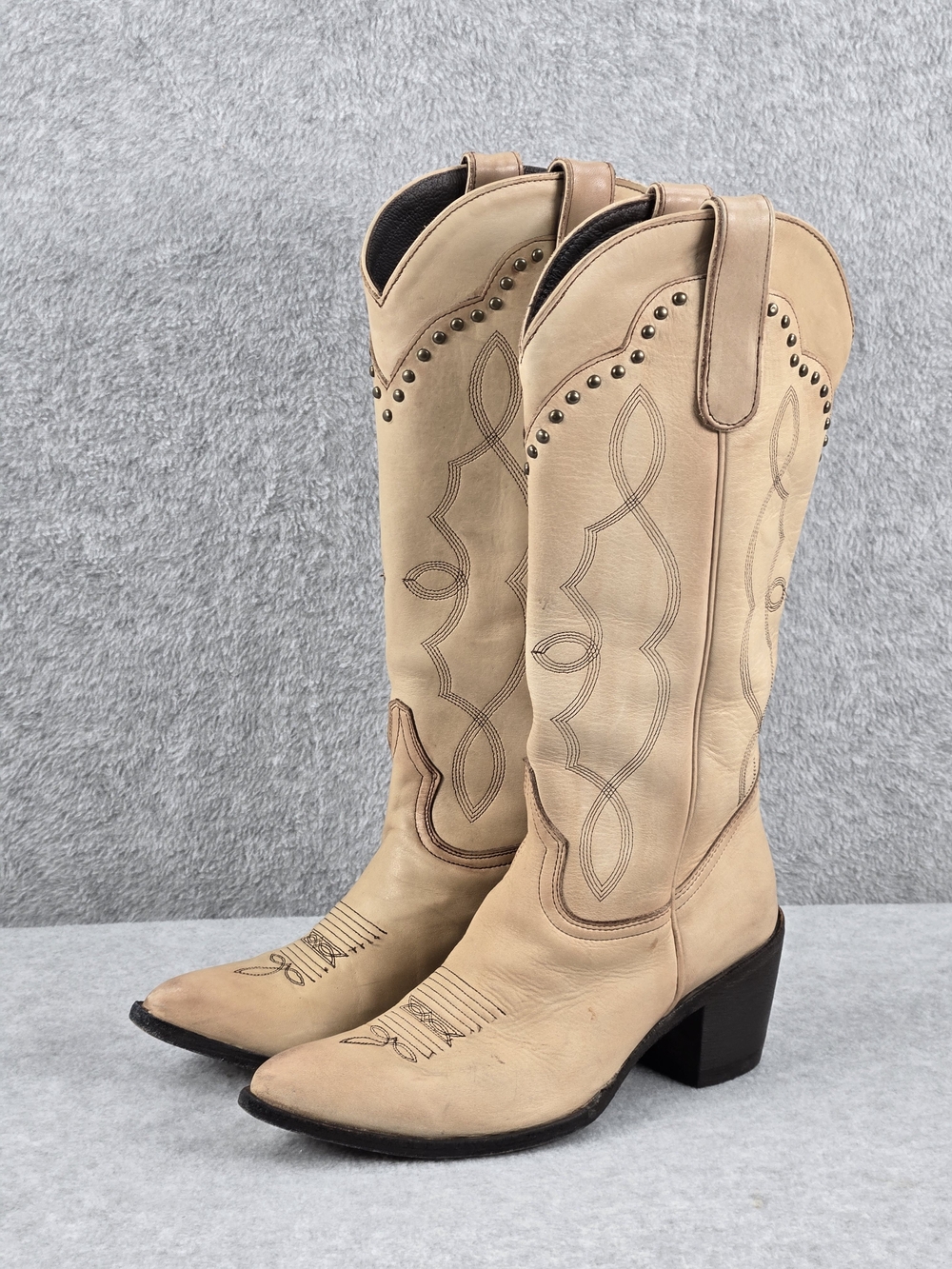 Idyllwind By Miranda Lambert Boots Women's 7 B Tan Cream Distressed Studded